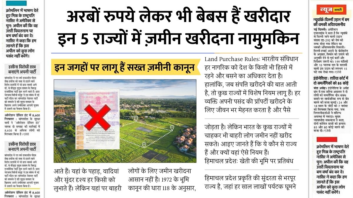 Land Purchase Rules